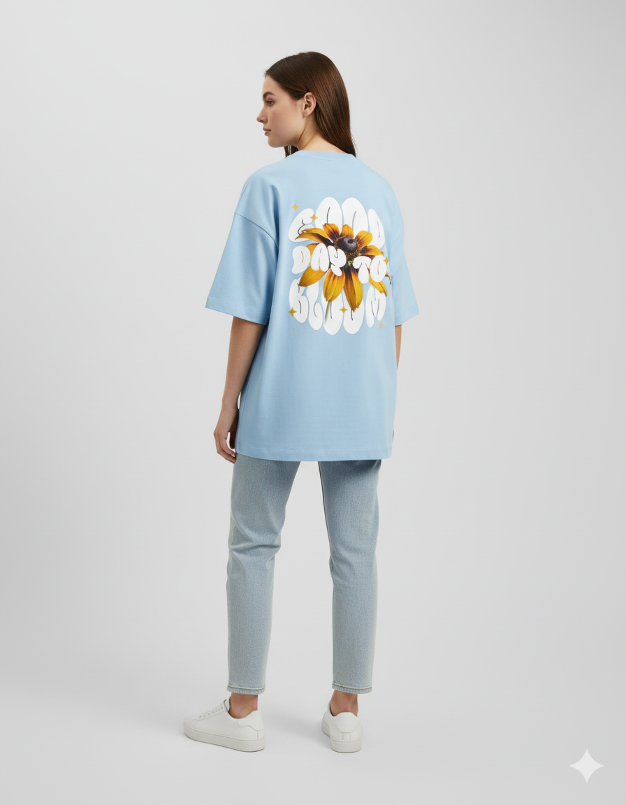 "BLOOM" Unisex Terry Oversized Tee